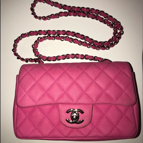 CHANEL Handbags - ❌SOLD❌Chanel Pink Caviar Leather mini flap bag